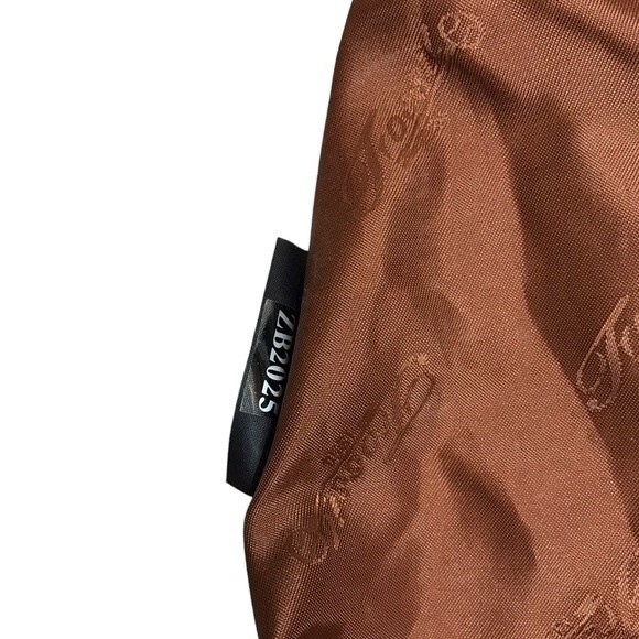 Fossil braided leather trim woven shoulder baguette bag purse‎ - Picture 12 of 16